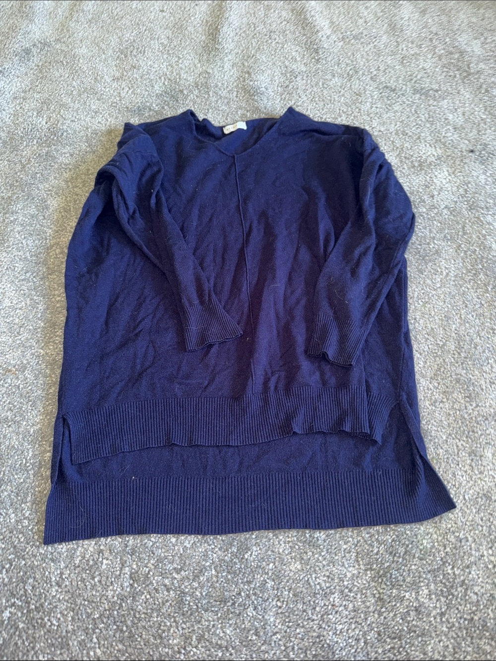 Dreamers Navy Blue V-Neck Women's Sweater